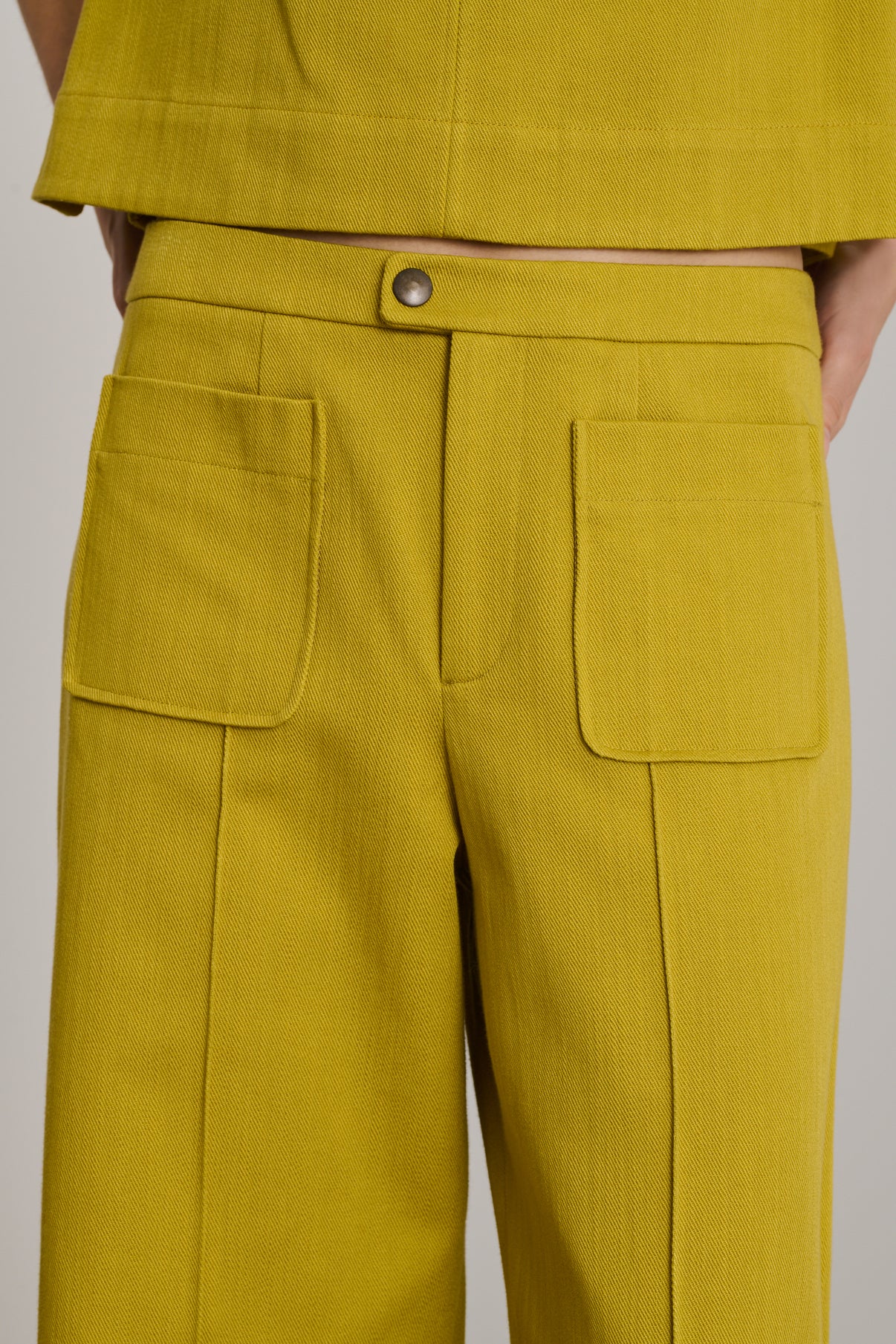 Pantalon Harry - Jaune Doré - Coton - Femme vue 4