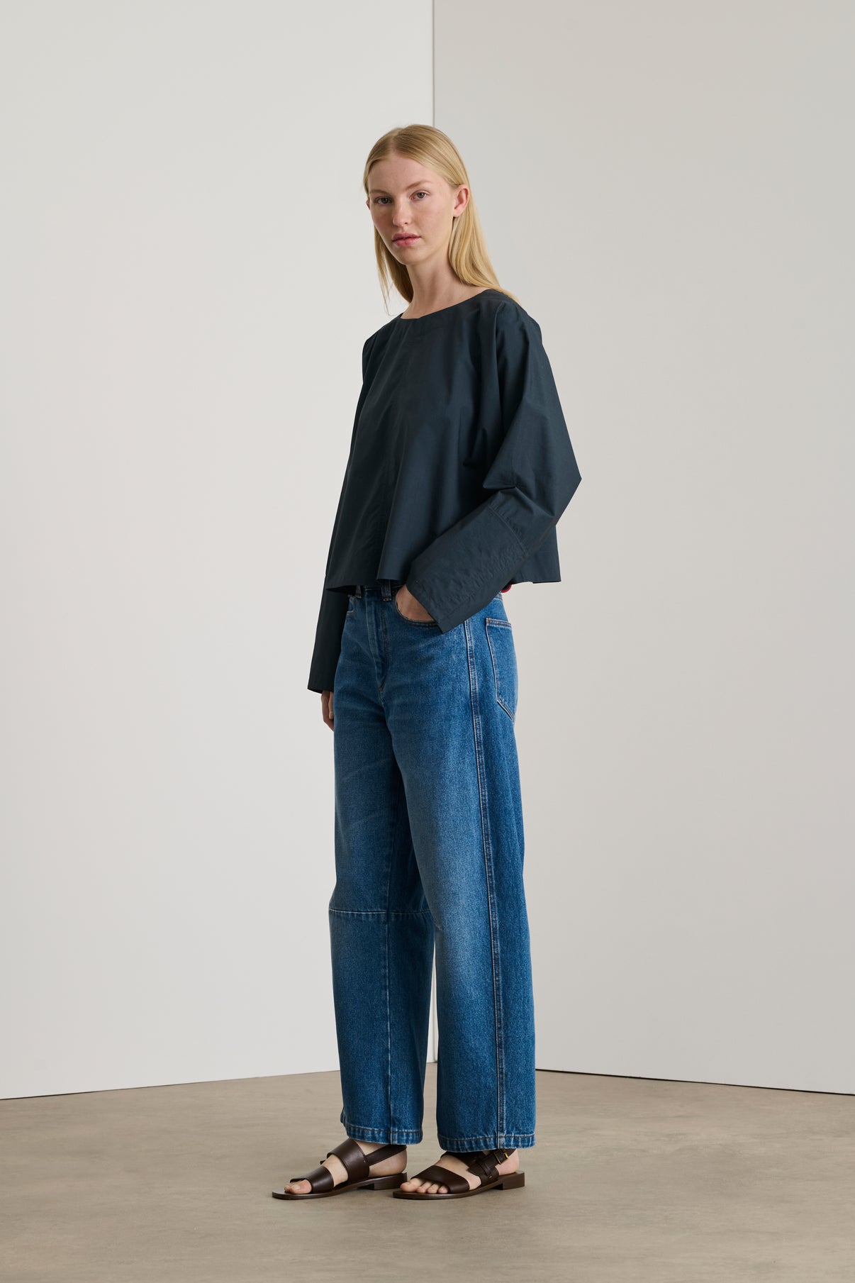 Blouse Armand - Bleu Nuit - Coton - Femme vue 2