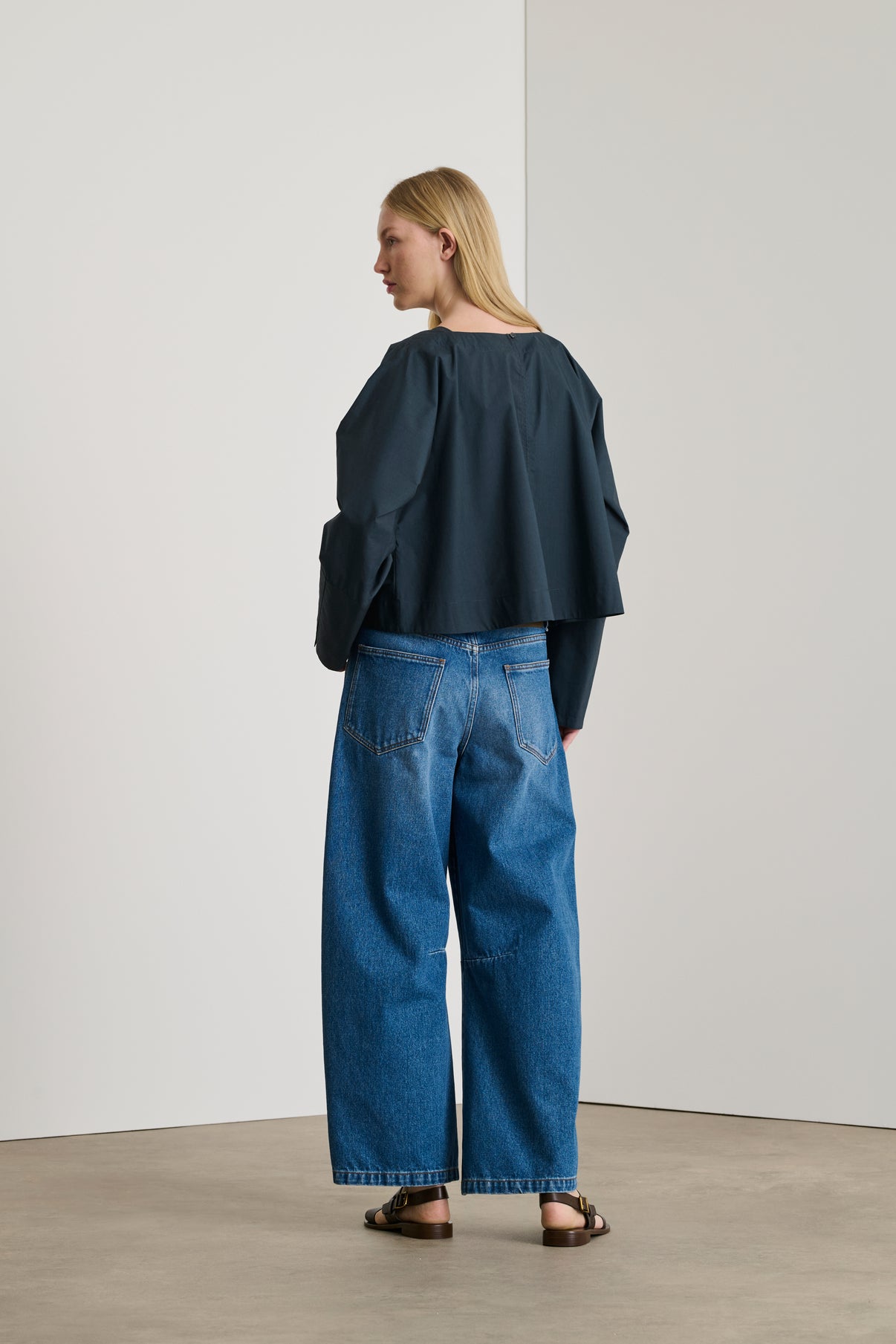 Blouse Armand - Bleu Nuit - Coton - Femme vue 4